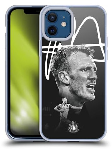 Head Case Designs Officially Licensed Newcastle United Football Club Dan Burn 2024/25 First Team Gel Case [Military Grade] Compatible with Apple iPhone 12 / iPhone 12 Pro and Compatible with MagSafe