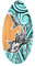 Fenteer ​Skimboard aus Holz – Strandsandboard für Flachwasser für Erwachsene & Kinder – Perfekt für Anfänger & Fortgeschrittene​– 76x45 cm