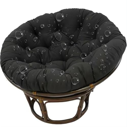 Hängesessel Kissen, Polster, Gartenstuhl Kissen, Wasserdicht Auflage für Polyrattan/Rattan Hängeschaukel, Hängekorb Gemütliches Stuhlauflage, Schaukel Korb Papasansessel Rundkissen,No13,110*110cm