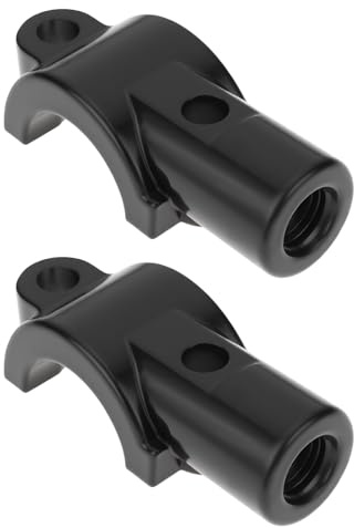 Briny River 2pcs Abrazaderas de Espejo para Cilindro Maestro Delantero de Motocicleta de 10 mm para Mayoría de Motocicletas