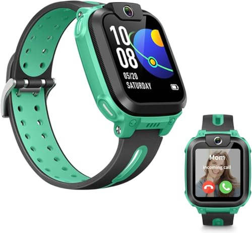 imoo Z1 Kinder-Smartwatch, 4G Anrufe Watch, IPX8 Wasserbeständigkeit, 1,3 Zoll, Frontkamera 2 MP, Schrittzähler, Lange Akkulaufzeit, Klassenzimmermodus (Grün)