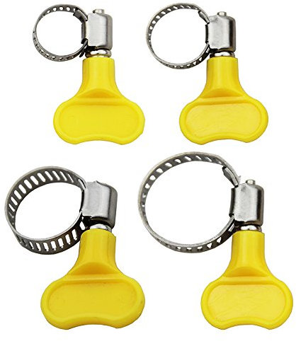 10 abrazaderas de acero inoxidable para manguera de mariposa de tubo de plástico para cerveza casera (se adapta a tubos de plástico de 16 mm de diámetro exterior ~ 25 mm de diámetro)