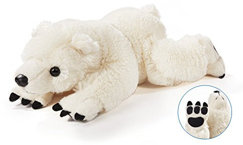 Eisbär liegend, ca. 35cm