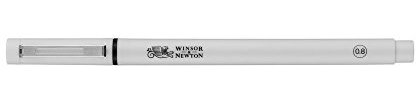 Winsor & Newton 7001022 Fineliner, Pigment Liner für exakte Linien und Outlines, hohe Qualität, Pigmenttinte, dokumentenecht, lichtbeständig Linenbreite, 0,8 mm, Schwarz