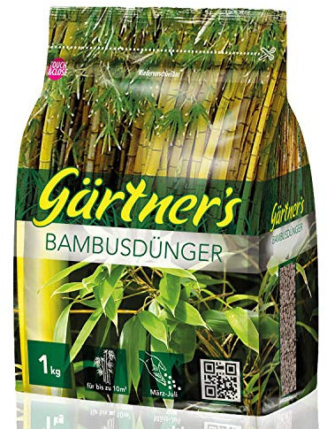 Gärtner's Bamboo fertilizzante 1 kg I NPK fertilizzante per piante di bambù I per salse di bambù, bambù da giardino e erba da giardino I NPK fertilizzante per piante 8 + 3 + 5 I per fino a 10 m2