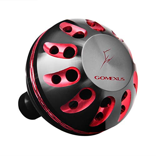 GOMEXUS 38mm Aluminium Knauf Angelrolle Passend für Shimano Vanford Stradic CI4+ FB Daiwa Fuego LT RX LT Spinnrolle Kurbelknauf Direktinstallation, Power Knob Bohrinstallation für Daiwa Ninja