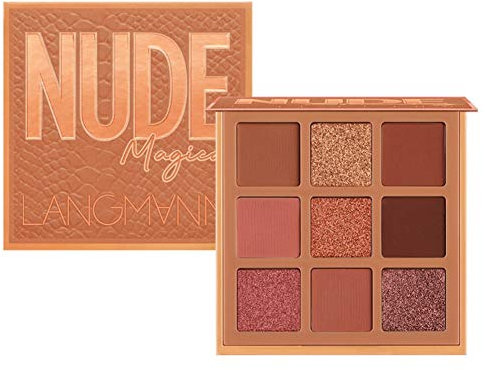Allbestaye 9 Couleurs Fard À Paupières Palette Glitter Metallic Nude Mat Fumé Yeux Maquillage Imperméable À L'eau