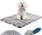 KROSER Hundebett Kleine Hunde Waschbar, Hundebett Wasserdicht Wendbare Hundematte Kühl und Warm, Weiches Hundekissen für Kleine Hunde und Katzen bis zu 11Kg Grau, 61x46 cm