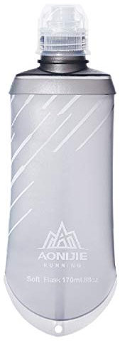 Azarxis Gourde Souple Flasque Running Bidon Sport Pliable Poche Hydratation Flacon Bouteille d'eau pour Randonnée Marathon (170ml - 1 Pièce)
