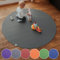 Sanosoft Runde Krabbelmatte | Krabbelunterlage Made in Germany - Öko-Tex 100-180cm Grau