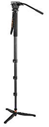 4 stage carbon fiber monopod MC800+630FH with fluid head