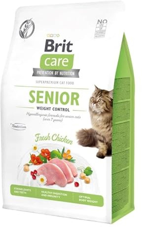 VAFO Praha s.r.o. Brit Care Cat Senior Nassfutter für Katzen, 400 g, Gewichtskontrolle GF