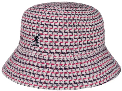Kangol Maze Jacquard Bucket Stoffhut Fischerhut Sonnenhut Sommerhut Damen - Sommer Frühling-Sommer - L (58-59 cm) pink