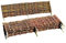 Beeteinfassung 120 x 20cm 9 Stück Beetbegrenzung Beetumrandung Palisade Weidezaun Beet-Umrandung Weg-Abgrenzung Braun