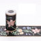 Guest Ruyunlai Tapetenbordüre Selbstklebend Morgenruhm auf schwarz 10cm X 1000cm für Badezimmer Wohnzimmer Küche Verdicken PVC Dekorative Bordüre Abnehmbare Wasserdicht Taille rahmen Wandtattoo