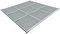 BERGER Outdoormatte Square 250 x 250 cm │Zeltteppich Bodenplane │atmungsaktiv, leicht & Wetterfest für Camping, Outdoorteppich Picknickdecke weich, mit Befestigungsschlaufen│Grau/Weiß wendbar