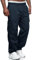 Jolicloth Herren Cargohose Baumwolle Outdoorhose Lange Baggy Hose Arbeitshose Casual Freizeithose Pants für Männer Blau L