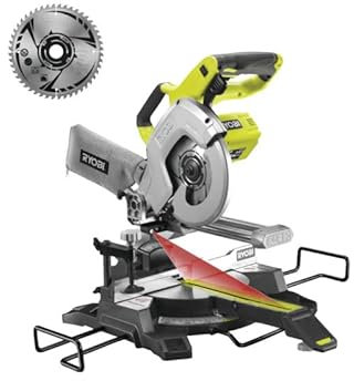 Pack RYOBI - Scie à onglet radiale R18MS216-0 - 18V One Plus - sans batterie ni chargeur - Lame carbure SB216K16T48A1-216mm - 48 dents