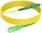 RamboCables 15m SC/APC auf LC/APC, LWL Simplex Patchkabel 9/125µm, Singlemode Glasfaserkabel für FTTH (Fiber to The Home)
