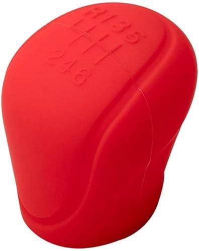 FOXZY Auto Schaltknaufe Abdeckung für Dacia Dokker/Duster/Jogger/Lodgy/Logan/Sandero/Solenza/Spring, 6 Gang Auto Runde Weiche Silikon Anti-Rutsch-Hebel Schaltknauf Abdeckung, Kratzfest