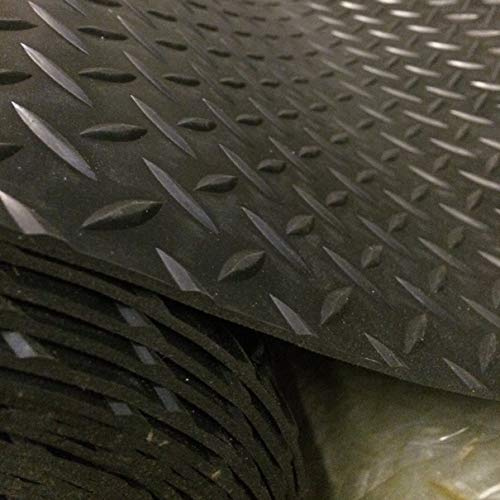 Shield Auctocare Checker Style Rubber Garage Flooring Matting (10FT LD 1.5)