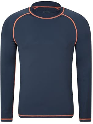 Mountain Warehouse Mens Long Sleeves UPF 50+ Rash Vest Indigo M