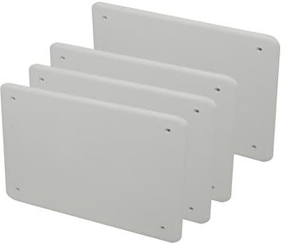 4 PCS Coperchio Per Cassetta Di Derivazione, Dimensione 160X130mm, Ricambio per Cassetta da Incasso, Protezione e Copertura Impianti Elettrici