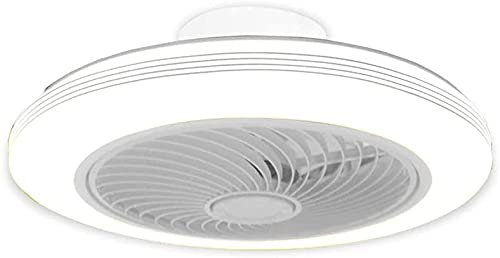NATWEE Lámpara de Ventilador silenciosa Interior, Regulable, silenciosa, lámparas de Ventilador Invisibles con Control Remoto, lámpara Inteligente con Velocidad de Viento Ajustable, lámpara Ultrafina