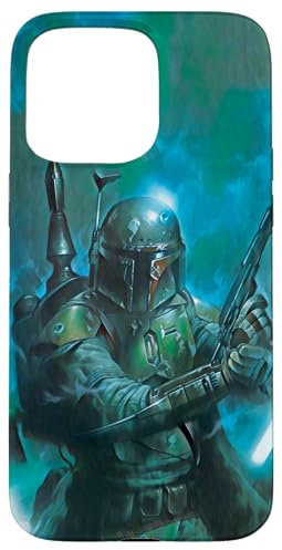 iPhone 15 Pro Max Star Wars Classic Boba Fett Battle Ready Green Case