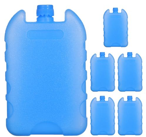 INOOMP Ice Packs for Coolers, 6pcs Reusable Ice Packs Air Conditioner Fan Ice Block Cooler Freezer Packs for Lunch Boxes Keeping Food Or Beverages Cold