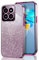 GOGME Glitter Cover per Huawei Honor X6a, Tlaio Elettrolitico Silicone TPU Antiurto Trasparente/Brillare Protective Custodia. Rosa