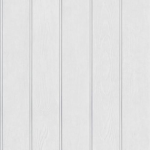 Papier peint blanc avec perles en bois – Moderne, réaliste, contemporain et tendance – Mur élégant