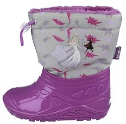 Frozen Boots Elsa con coulisse, fodera calda e calotta in plastica rinforzata per ragazze | Taglie 28-34, rosa., 29 EU