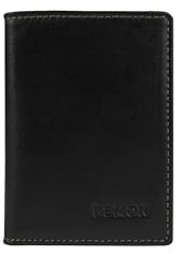 BEMON Porte Cartes en Cuir Dino, 6 emplacements Cartes, Protection RFID (Noir)