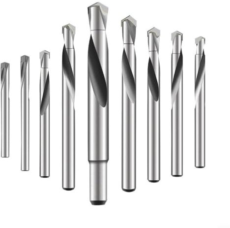 Sandyseptember Lot de 2 forets en carbure de tungstène pour acier trempé et alliage d'acier inoxydable 6 mm