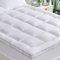 GRT Matratzen Topper 160x190cm, Matratzenschoner Spannbettlaken Matratzenauflage Bettlaken Topper mit Bambusfasern-Oberseite und 3D-Schneeflockenfüllung, Geeignet für Boxspringbetten bis 40cm Höhe
