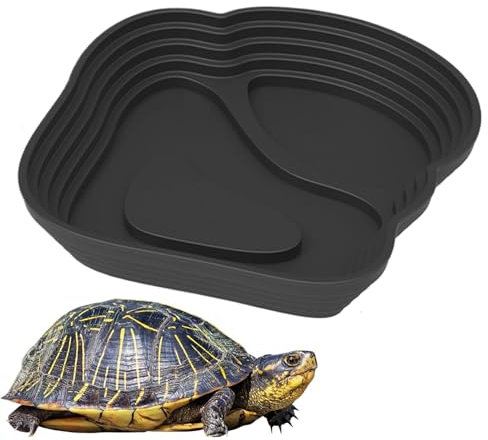 Plat D'eau Pour Reptiles, Baignoire Pour Reptiles Piscine Pour Tortues Avec Rampe, Bain De tortues, Bol D'eau Pour Tortues, Ornement D'aquarium Pour tortues, Dragon Barbu, Gecko Pour Balcon, Cour