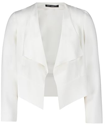 Betty Barclay Damen Blazer-Jacke ohne Verschluss 40, Rohweiß