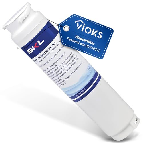 VIOKS 1 x Refrigerator Water Filter Side By Side Replacement for Bosch Neff Ultra Clarity Siеmens Water Filter 11034151 11028820 11032252 Water Filter System - Water Filter Bypass & Water Filter