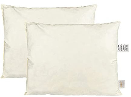 beties „Publik“ Federkissen 2er Set ca. 25x35 cm Kopfkissen Sofakissen mit Federfüllung (echte Federn) vielfältige Größenauswahl, waschbar traditionell gefertigt