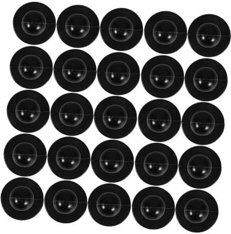 KONTONTY 50 Stück Knöpfe Für Kochuniformen: Kochmantel-nieten, Rund, Bewegliche Jacken- Und Hemdknöpfe Für Bekleidungszubehör, Basteln, Dekoration, Schwarz