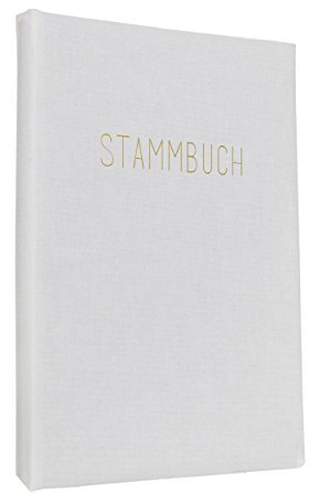 Hochzeitideal – Stammbuch der Familie Serie Anjuli weiß 21,0 cm x 15,0 cm - Buchbinderleinen Stammbuch Hochzeit - Familienbuch Standesamt mit 6-Fach Ringmechanik für Urkunden mit Behördenlochung