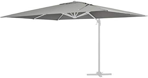 Toile pour Parasol Jardin déporté Sun 3 - 3 x 3 m - Gris Clair