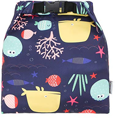 Hisprout Grab and Go Waterproof Washable Reusable Diaper Wet Bag(Ocean World)