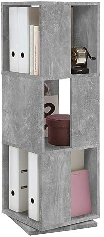 FMD furniture 291-001E, drehbares Regal, in Ausführung Beton Light Atelier, Maße ca. 34 x 108 x 34 cm (BHT)
