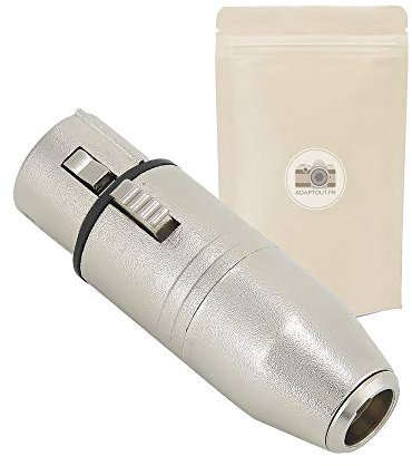 Adapter-Mini-Punkt XLR-Stecker zu Fille XLR-Buchsenstecker 3-Pin-Audiopols für den Kopfhörerzoom usw. - Anpassungsmarke French