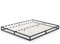 Cadre de lit plateforme en métal 15 cm Joseph ZINUS | Sommier | Support à lattes en bois | Rangement sous le lit | 140 x 190 cm | Noir