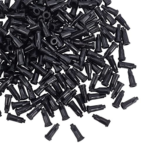 OLYCRAFT 200 STÜCK Luer Lock Spritzenspitzenkappen Abgabe Der Nadelspitzenkappe Für Handwerks- Und Industriearbeiten Mit Aufbewahrungsbox - Schwarz