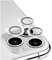 DIKKAR Camera Lens Protector for iPhone 11 Pro/11 Pro Max, Anti-Scratch HD Tempered Glass Aluminum Alloy Back Camera Protector Sticker,Metal Ring Circle Lens Screen Cover Film (Sparkling)