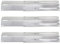 Criditpid Universal-Edelstahl-Heizplatte, Flammen-Tamer, für Brinkmann, Charbroil, Weber, Chargriller, 3er-Pack Brenner-Abdeckung für Charbroil Grill, ausziehbar von 29,8 cm bis 53,3 cm L